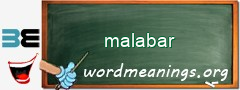 WordMeaning blackboard for malabar